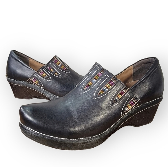 L'Artiste by Spring Step Scribble Slip- On Clogs Size 39 - Picture 1 of 13